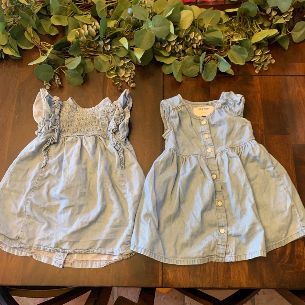 Two Baby Girl’s Summer Dresses - 12 Months & 12-18 Months